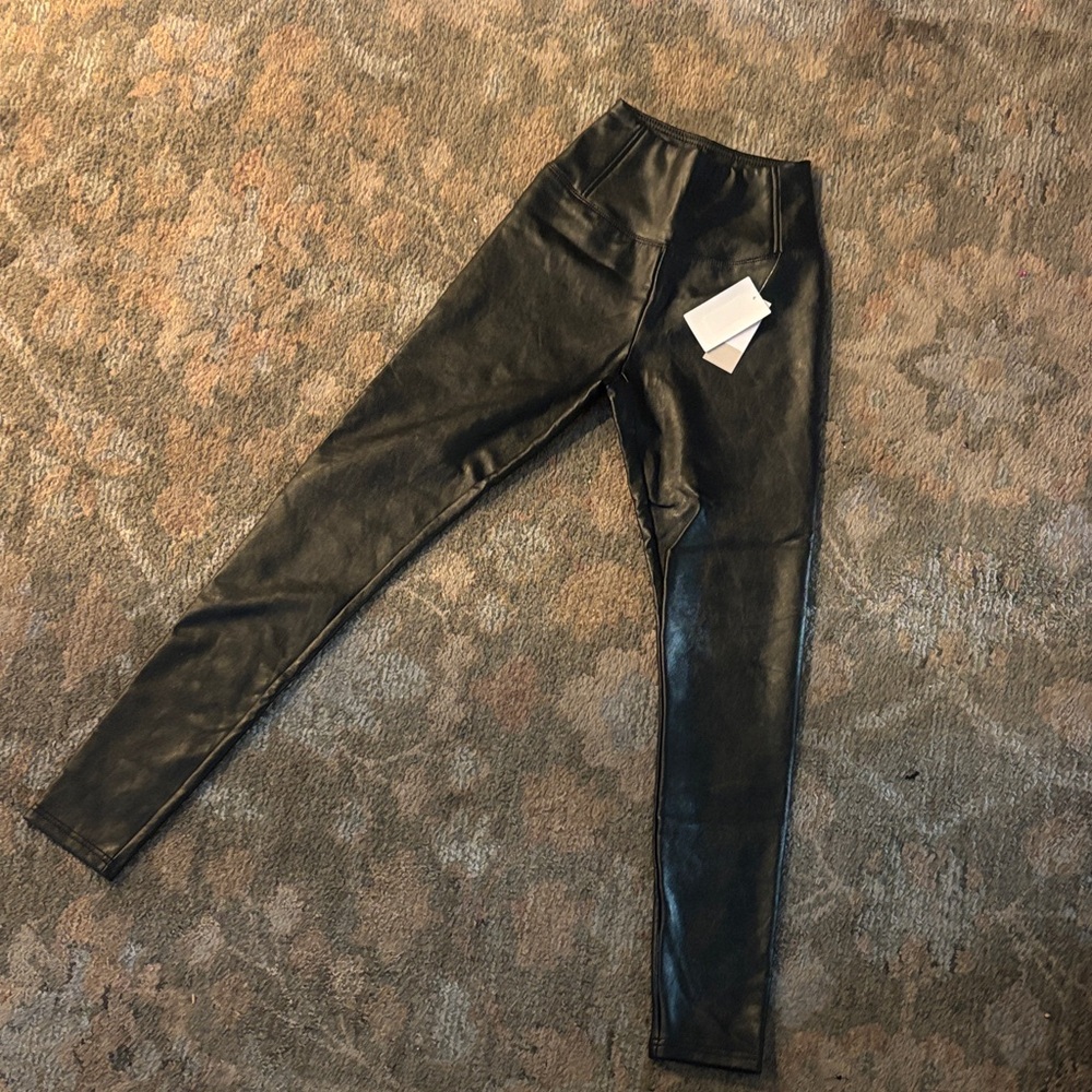 Nordstrom Black Faux Leather Leggings